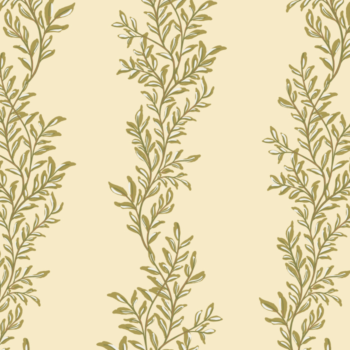 Transform your space into a lush botanical haven with our Enchanting Ivy Peel And Stick Removable Wallpaper. 