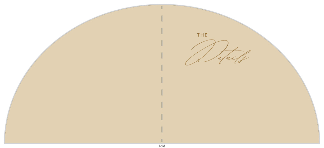 Share all of the information for your special day on one card with our Simple Wave Wedding Arch Detail Cards.