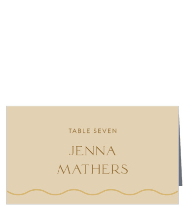 Help family and friends find their seats for your wedding with our Simple Wave Wedding Arch Place Cards.