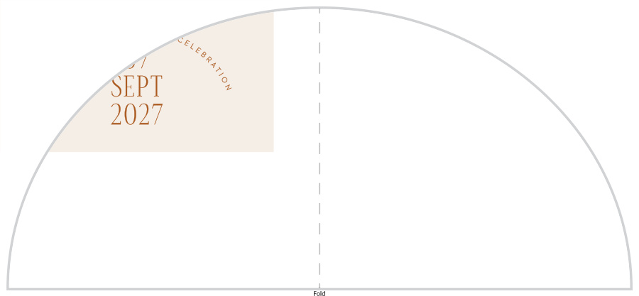 Typographic Love Wedding Arch Accent Cards