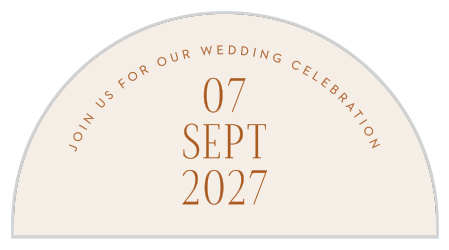 Add the perfect finishing touch to your wedding suite with the help of our Typographic Love Wedding Arch Accent Cards.