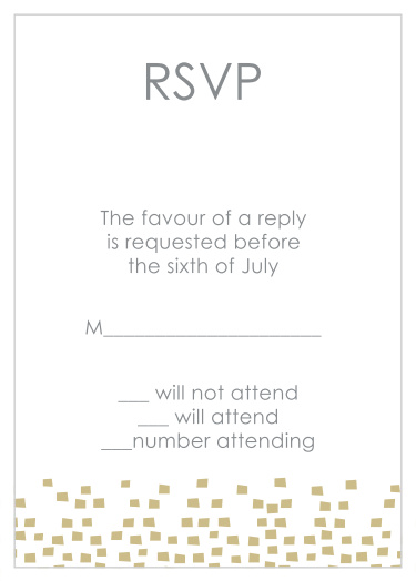 Obtain your guests attendance by sending out this response card. Customize the colors and fonts to match you Bat Mitzvah theme exactly!