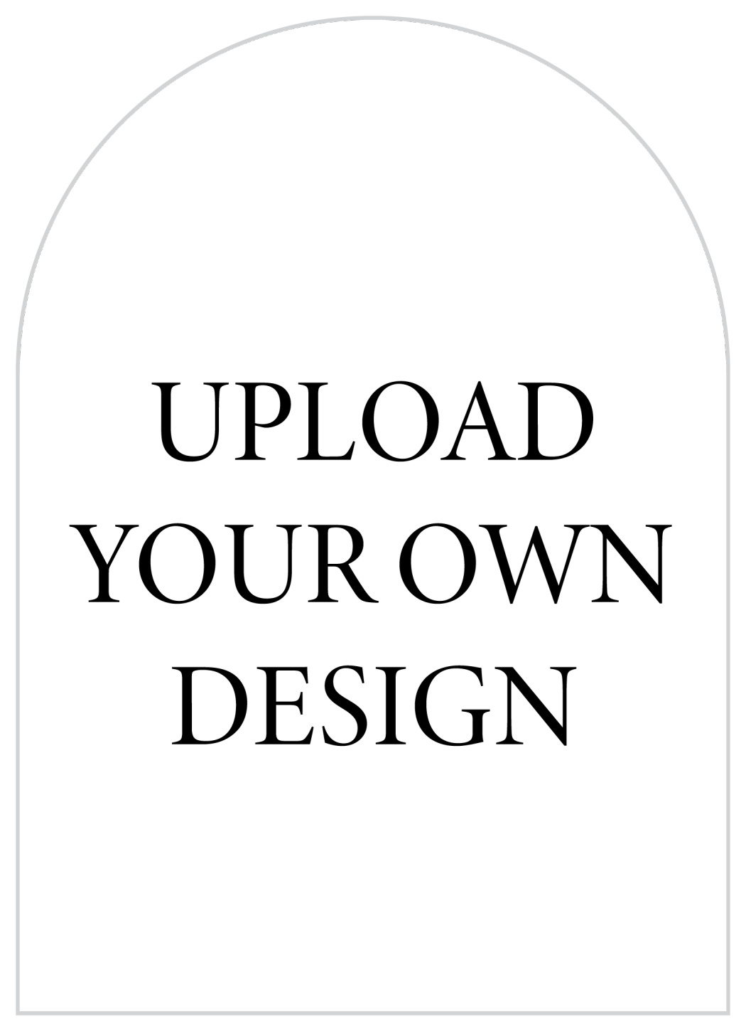 Upload Your Own Wedding Arch Menus by Basic Invite