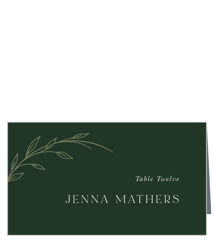 Forest Woods Wedding Arch Place Cards