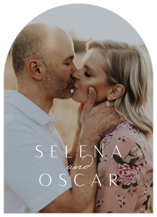 Surround yourself with family and friends on your big day with our Vintage Portrait Wedding Arch Invitations.