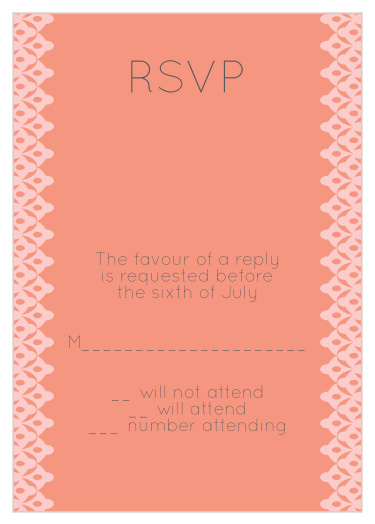 Obtain your guests attendance by sending out this RSVP card. Customize the colors and fonts to match you Bat Mitzvah theme exactly!