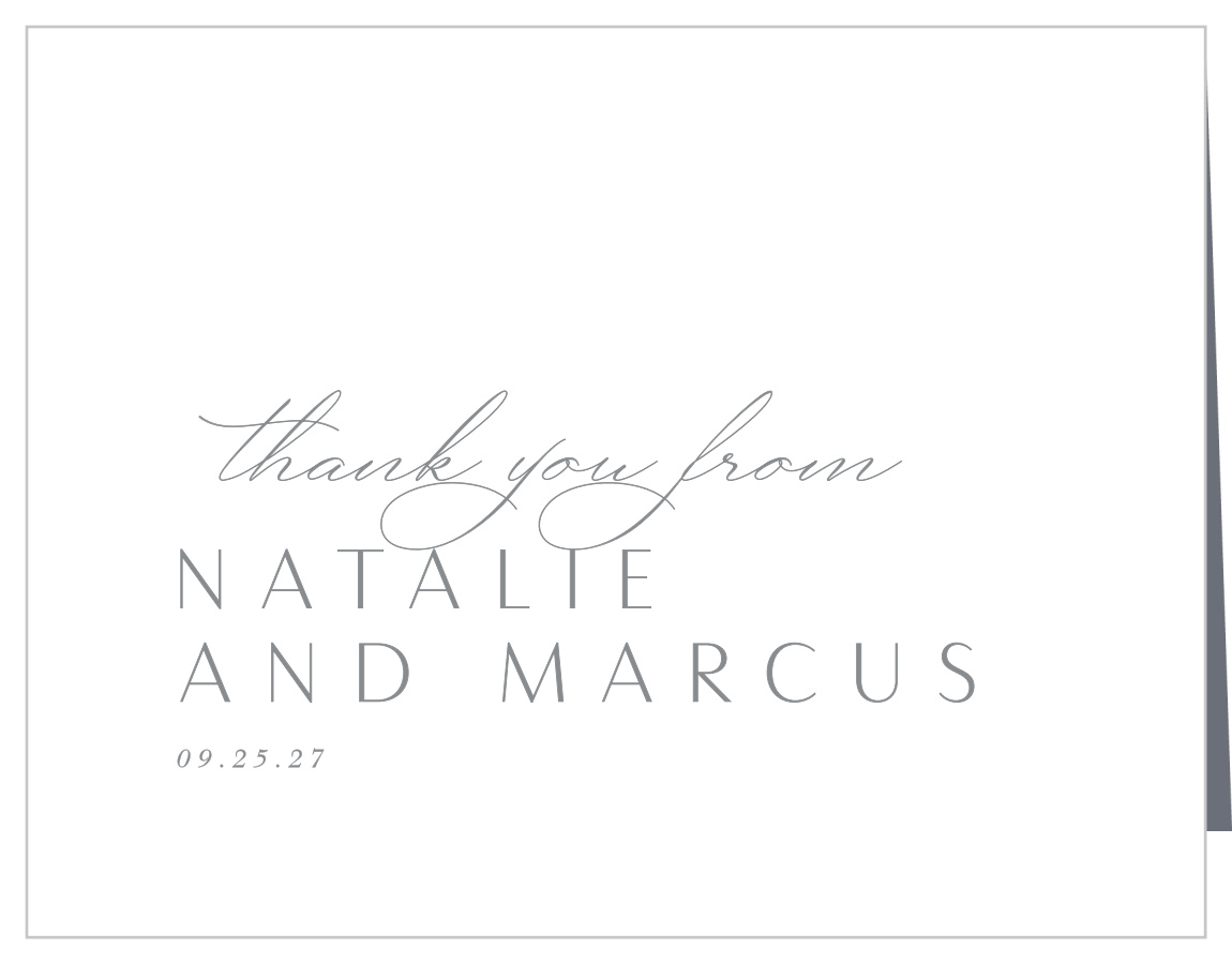 Vintage Portrait Wedding Arch Thank You Cards