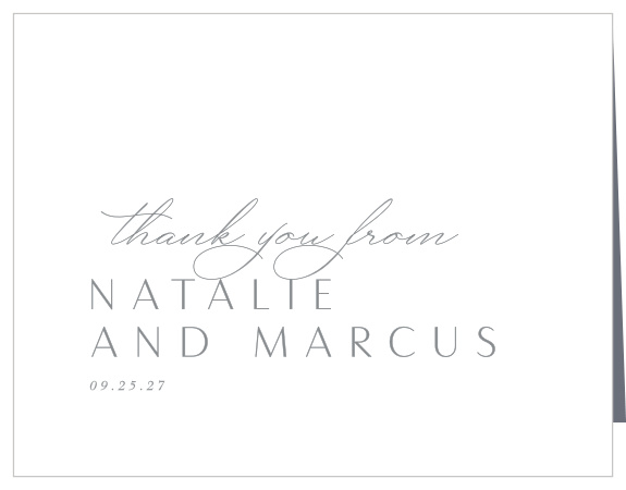 Share your gratitude for the support of family and friends on your big day with our Vintage Portrait Wedding Arch Thank You Cards.