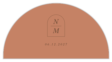 Get a headcount of each friend and family member that plans to attend your special day when you send out our Color Blocks Wedding Arch Accent Cards.