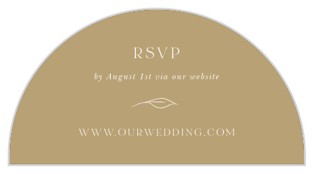 Gather a headcount of every friend and family member that plans to attend your special day with our Petit Jardin Wedding Arch Accent Cards.