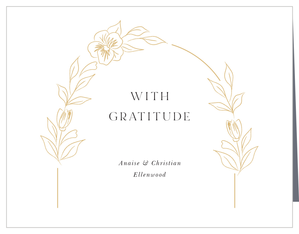 Petit Jardin Wedding Arch Thank You Cards