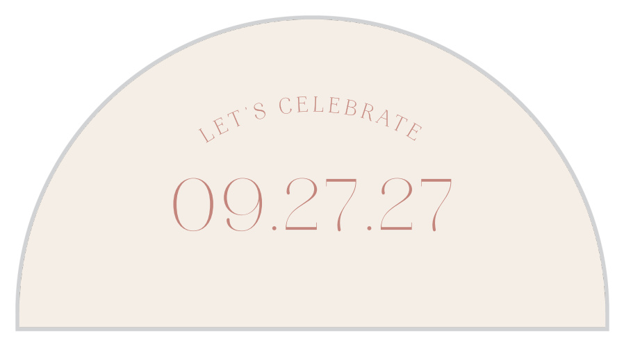 Warm Glow Wedding Arch Accent Cards