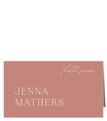 Our Warm Glow Wedding Arch Place Cards help family and friends find their seats for your reception.
