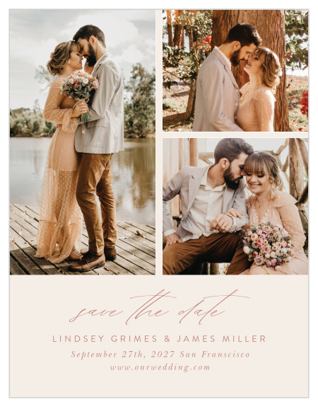 Our Warm Glow Wedding Arch Save the Date Magnets announce your upcoming big day with close friends and family.