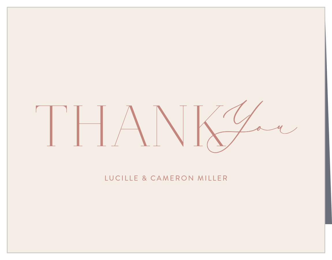 Warm Glow Wedding Arch Thank You Cards