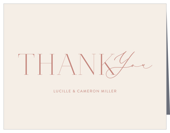 Let your guests know how thankful you were for their support on your big day with our Warm Glow Wedding Arch Thank You Cards.