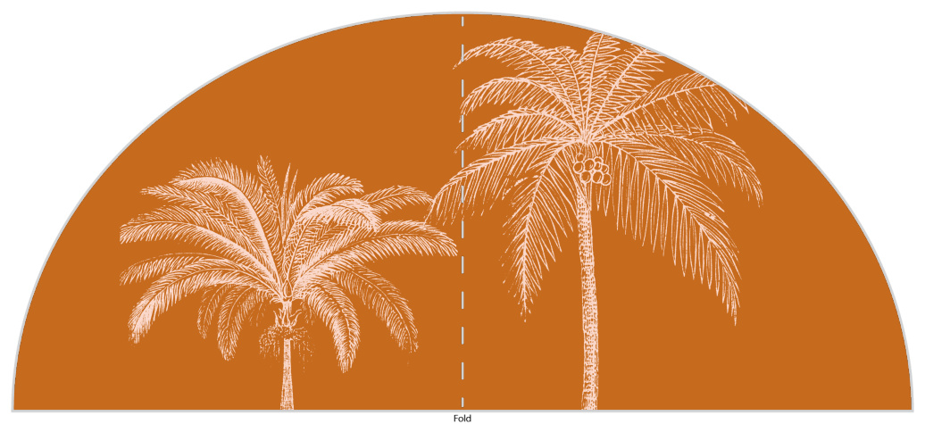 Present your wedding information in the most gorgeous way with our Pretty Palms Wedding Arch Detail Cards.