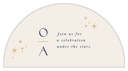 Prepare everyone for a dazzling event with our Celestial Stars Wedding Arch Accent Cards. 