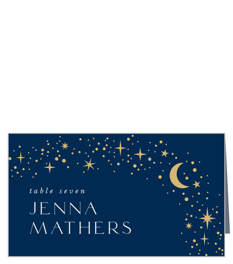 Celestial Stars Wedding Arch Place Cards