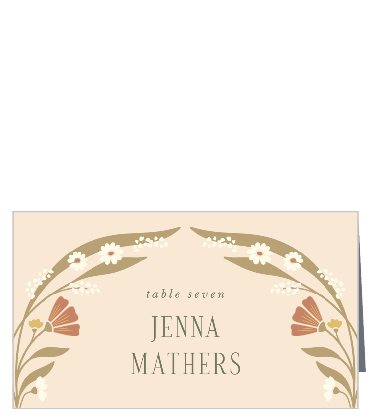 Art Nouveau Wedding Arch Place Cards