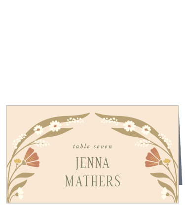 Guide family and friends to their seats with ease when you utilize our Art Nouveau Wedding Arch Place Cards.