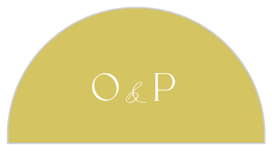 Painted Tile Wedding Arch Accent Cards
