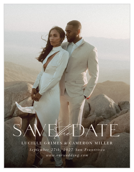 Mark a spot on everyone's calendar with our Ever & Ever Wedding Arch Save the Date Magnets.