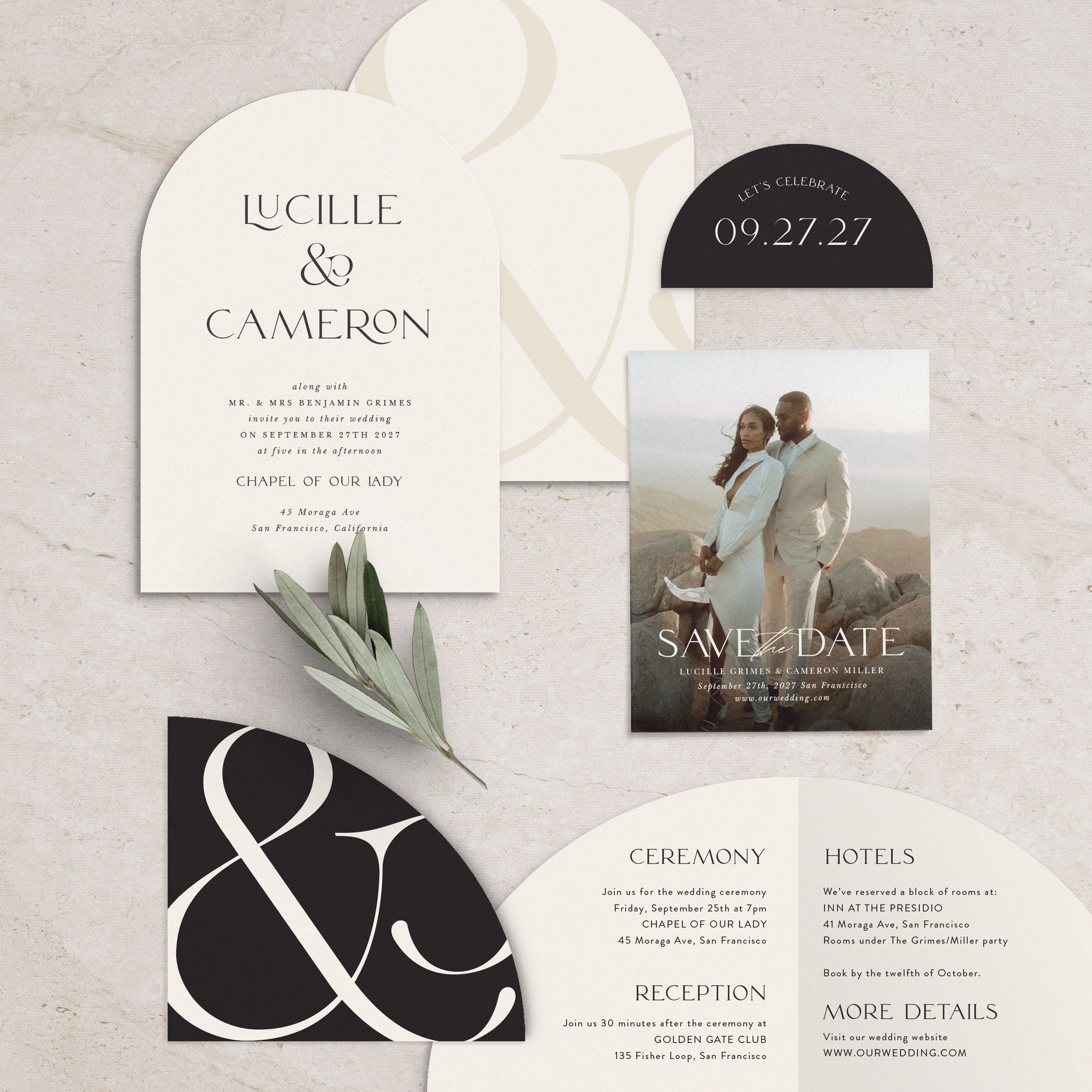 Ever & Ever Wedding Arch Invitations