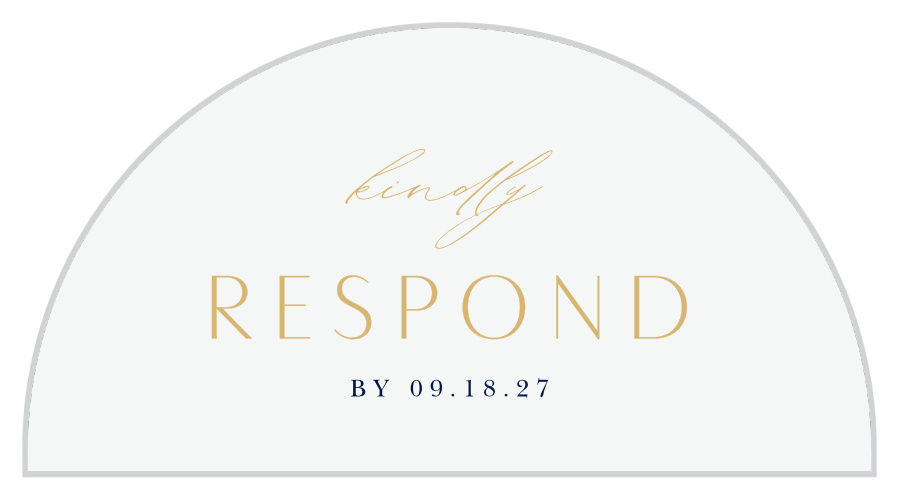Arched Brushstrokes Wedding Arch Accent Cards