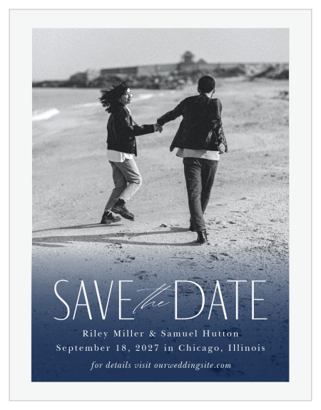 Let family and friends know that your big day is coming up when you send out our Arched Brushstrokes Wedding Arch Save the Date Cards.