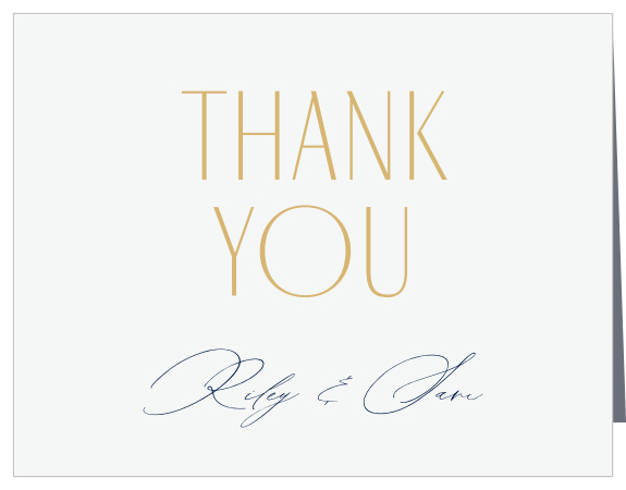 Show gratitude for the support of family and friends on your big day when you send out our Arched Brushstrokes Wedding Arch Thank You Cards.