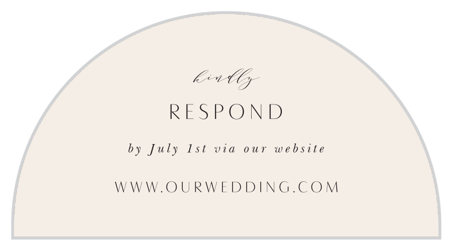 Wreath of Florals Wedding Arch Accent Cards