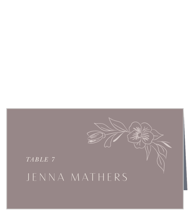 Wreath of Florals Wedding Arch Place Cards