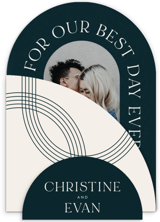 Modern Arches Wedding Arch Invitations