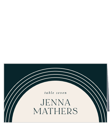 Our Modern Arches Wedding Arch Place Cards help family and friends find their seats easily at your venue.