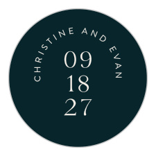 Our Modern Arches Wedding Arch Stickers are the perfect way to seal the envelopes that will be sent out to your family and friends.