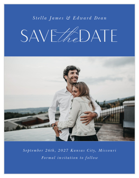 Mark a spot on everyone's calendar with our Summer Magnolias Wedding Arch Save the Date Magnets.