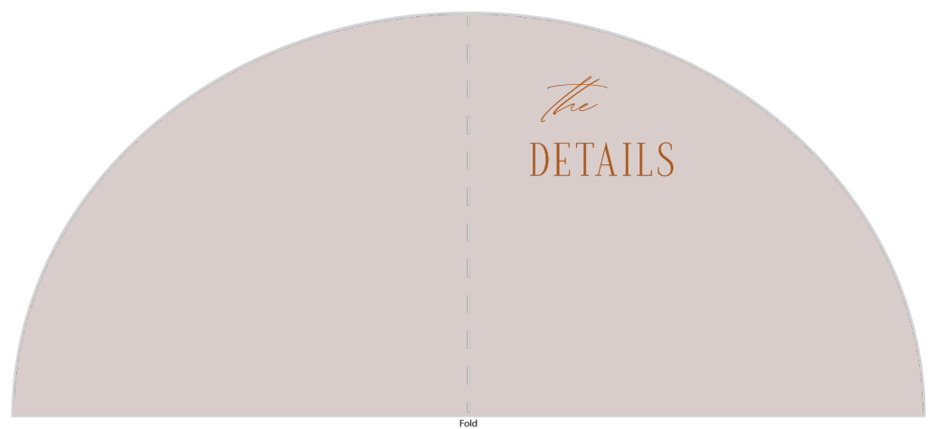 Our Type Arch Wedding Arch Detail Cards feature all of your event information on one convenient card.