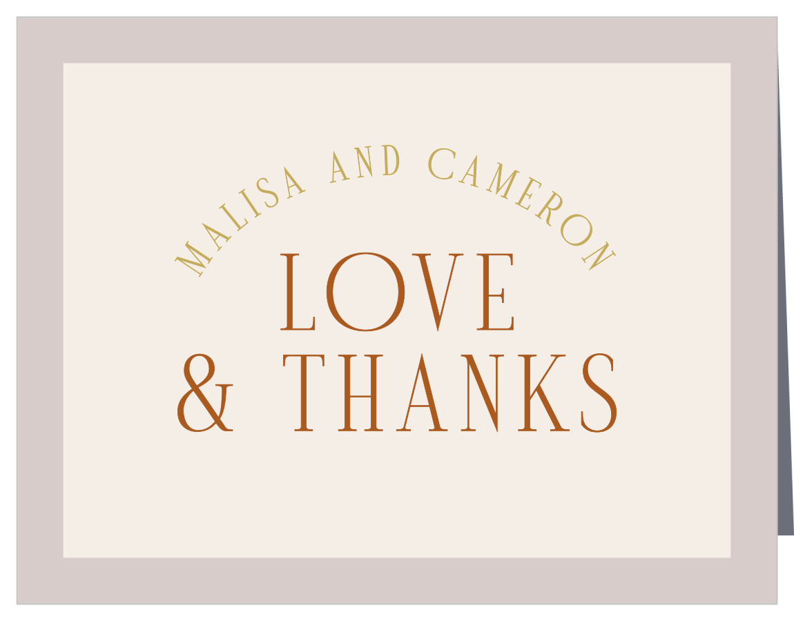 Type Arch Wedding Arch Thank You Cards