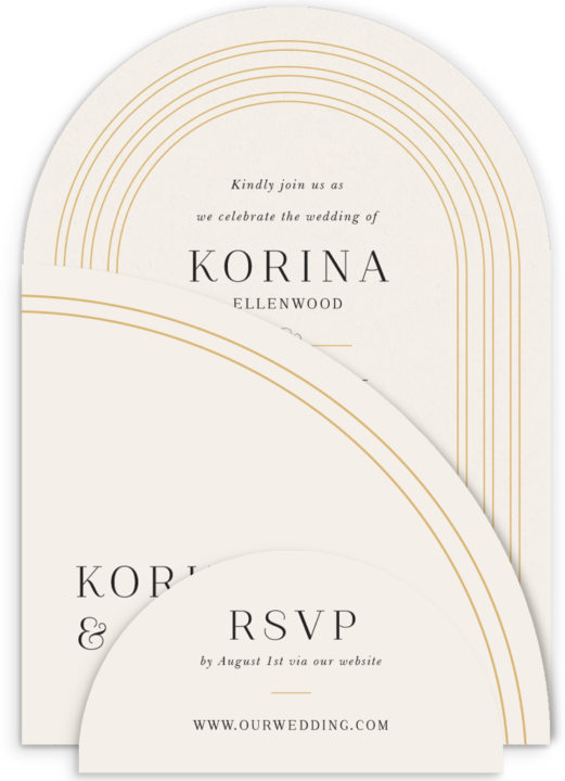 Love Arch Wedding Arch Invitations