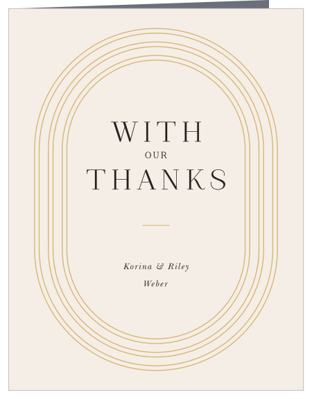 Our Love Arch Wedding Arch Thank You Cards share your gratitude for the support of family and friends on your big day!