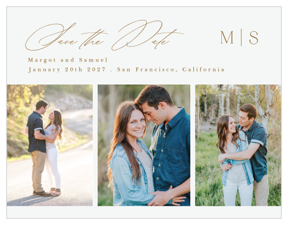 Our Favorite Photo Wedding Arch Save the Date Cards let family and friends know that your big day is coming up soon!