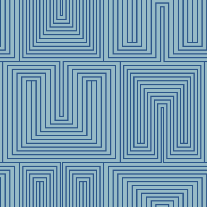 Add a trippy maze to any wall in your home with our Geometric Enlace Peel And Stick Removable Wallpaper.