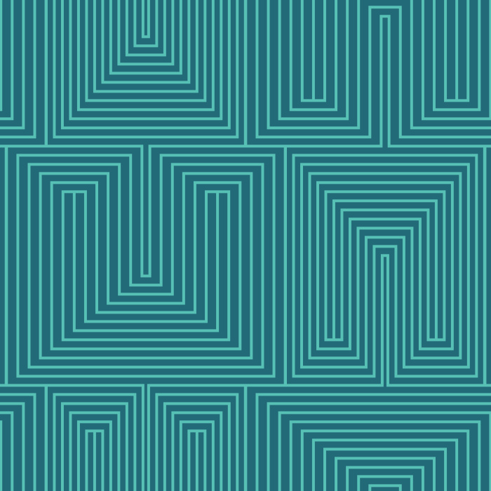 Add a trippy maze to any wall in your home with our Geometric Enlace Peel And Stick Removable Wallpaper.