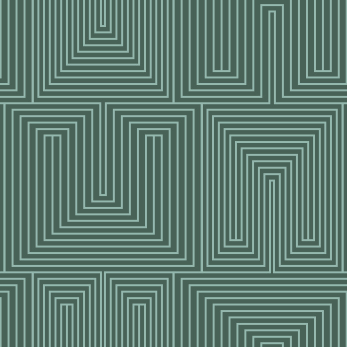 Add a trippy maze to any wall in your home with our Geometric Enlace Peel And Stick Removable Wallpaper.