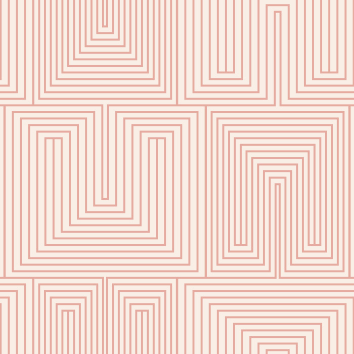 Add a trippy maze to any wall in your home with our Geometric Enlace Peel And Stick Removable Wallpaper.