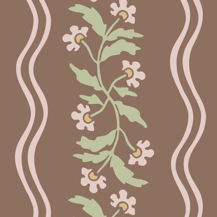 Enter a world of cottagecore charm when you place our Rebecca Waves Peel And Stick Removable Wallpaper on any wall in your home.