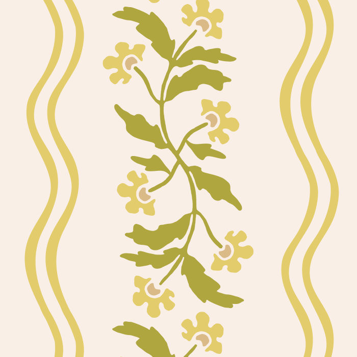 Enter a world of cottagecore charm when you place our Rebecca Waves Peel And Stick Removable Wallpaper on any wall in your home.