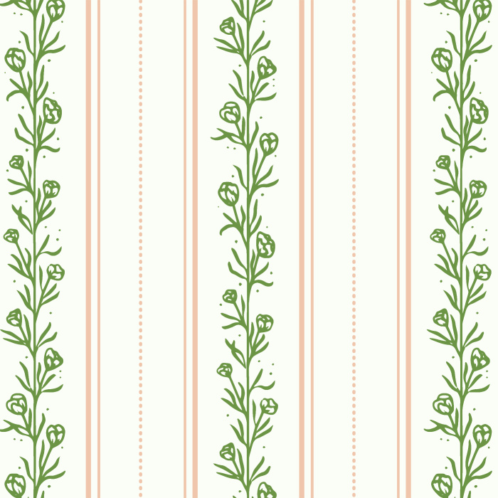 Create a rustic country accent to any wall in your home with our Sketchy Tulip Stripes Peel And Stick Removable Wallpaper.