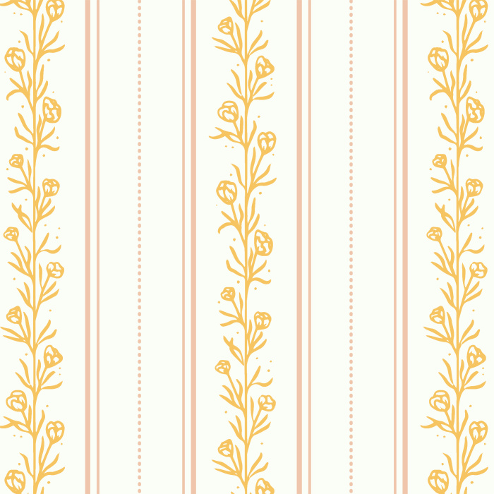 Create a rustic country accent to any wall in your home with our Sketchy Tulip Stripes Peel And Stick Removable Wallpaper.